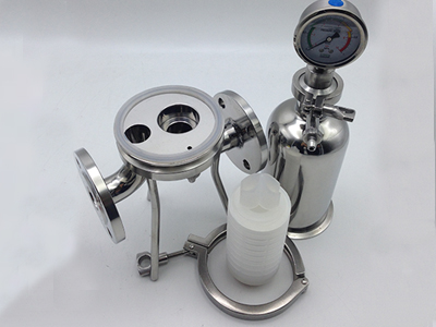 stainless sanitary filter housing