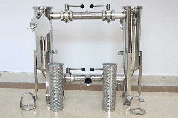 stainless steel duplex filter housing