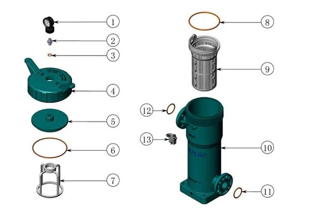 pph bag filter housing parts